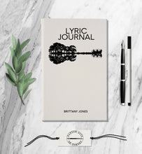 Load image into Gallery viewer, Personalized Lyric Journal Custom Songwriters Notebook Musician Song Diary Lyrical Writer Journal Writing Music Notebook Songwriting Journal
